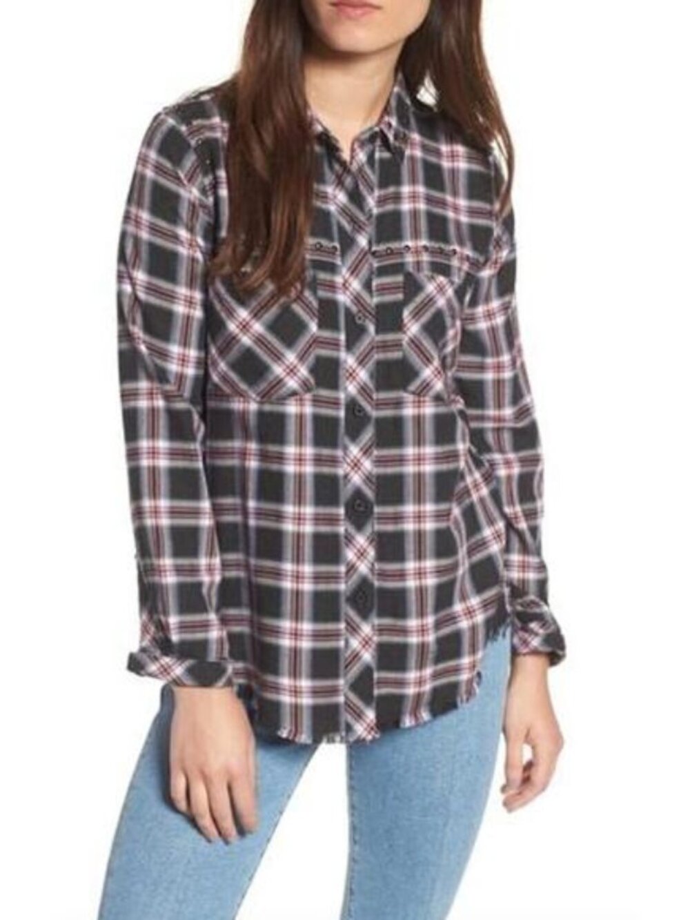 RAILS Rex Top | Charcoal Berry Blush | Size L